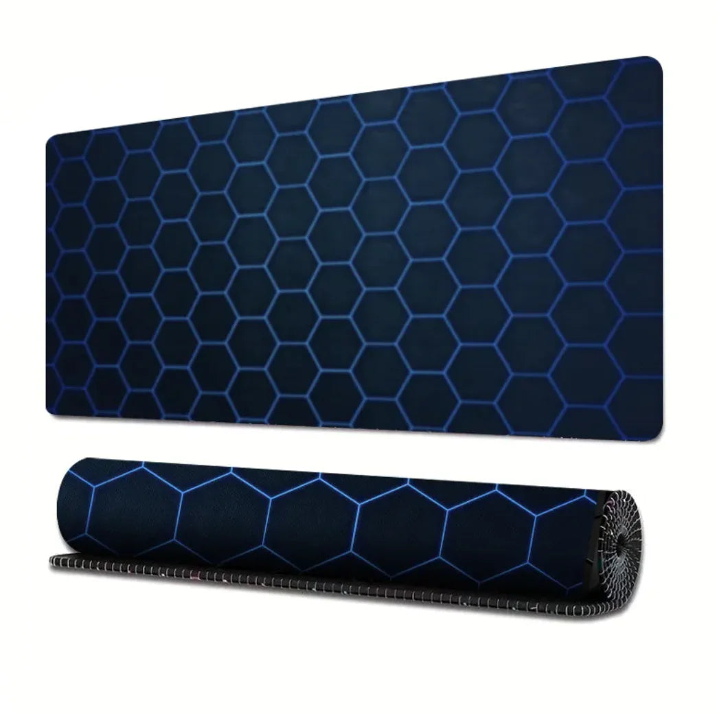 Extended Gaming Mouse Pad with Line Design