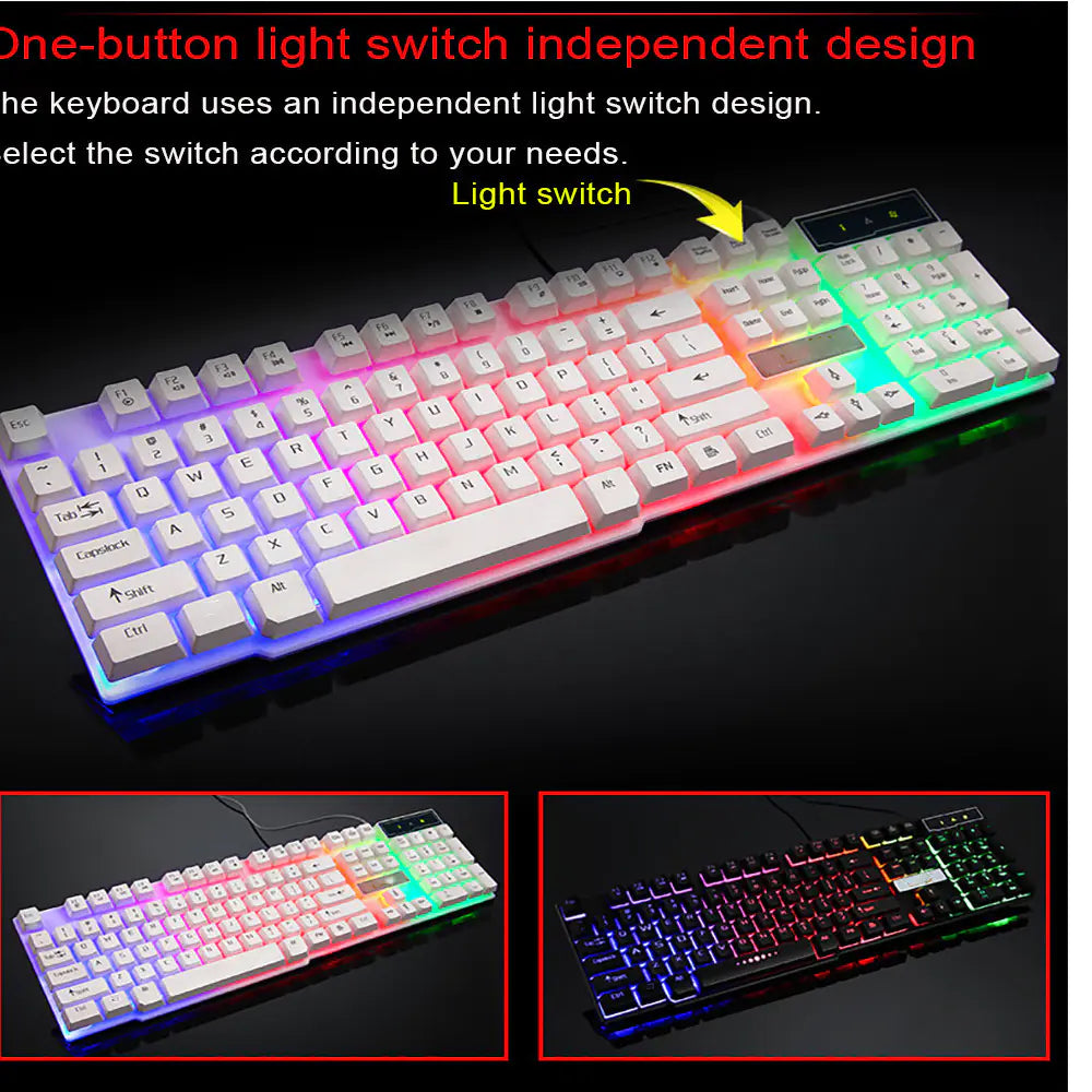 ReddyKai R260 RGB Backlit USB Wired Gaming Keyboard