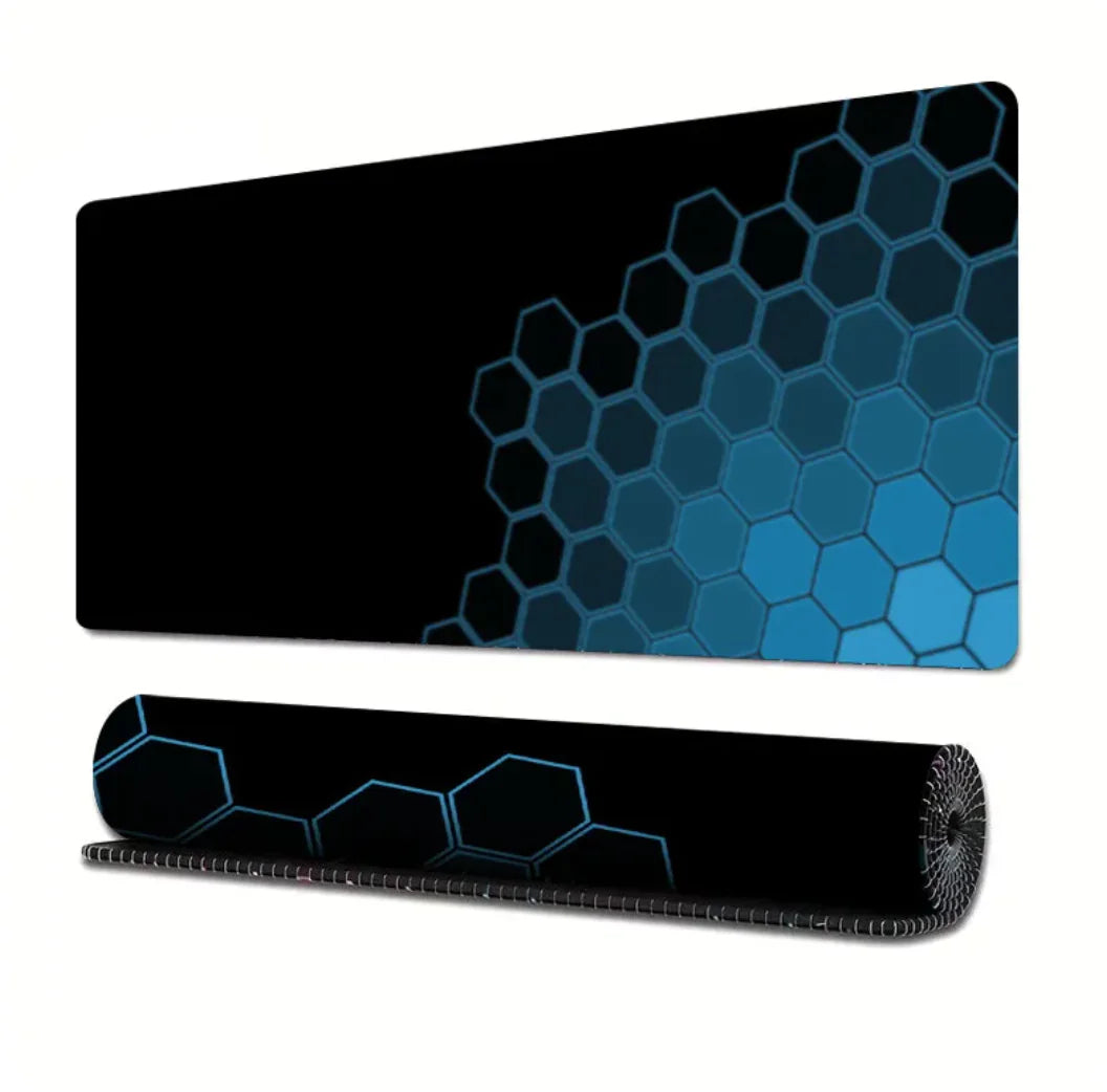 Extended Gaming Mouse Pad with Line Design