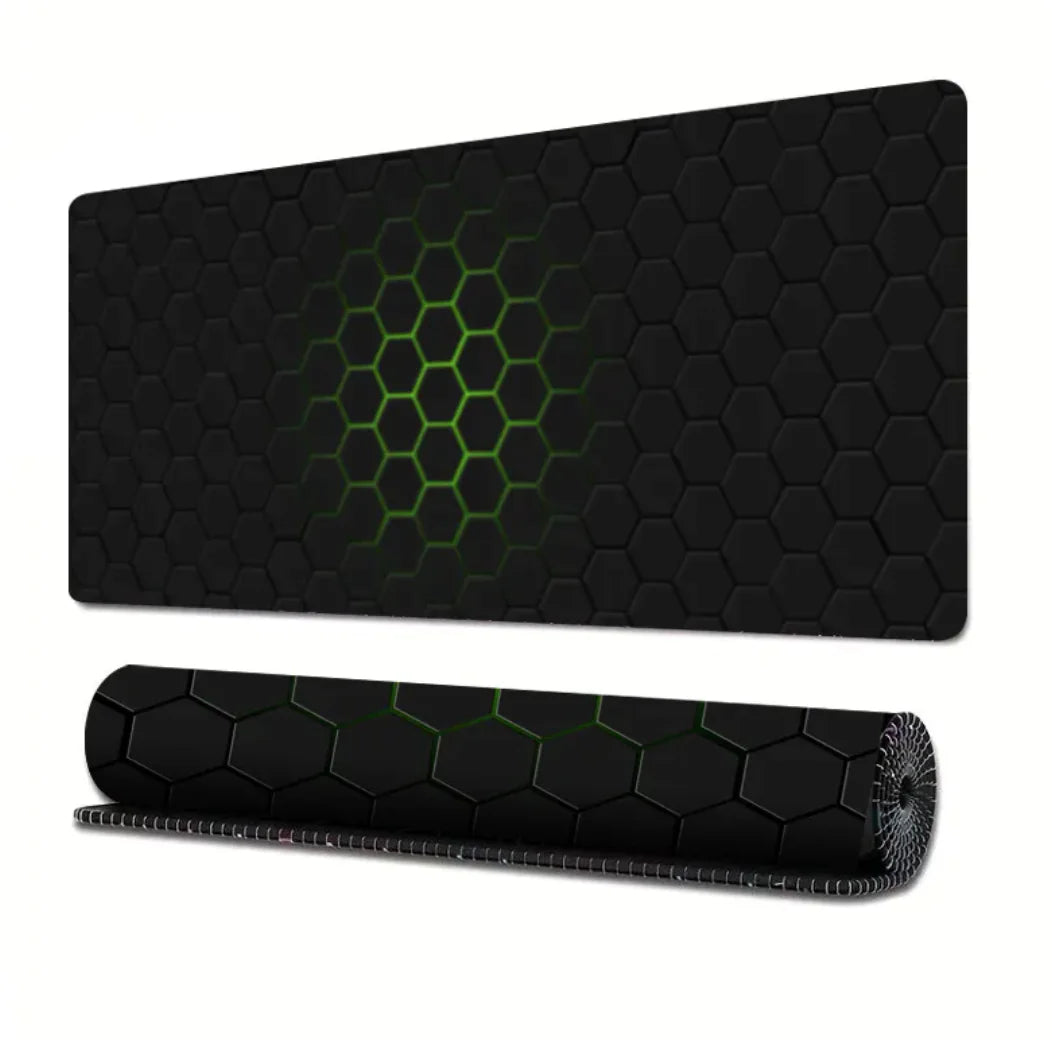 Extended Gaming Mouse Pad with Line Design