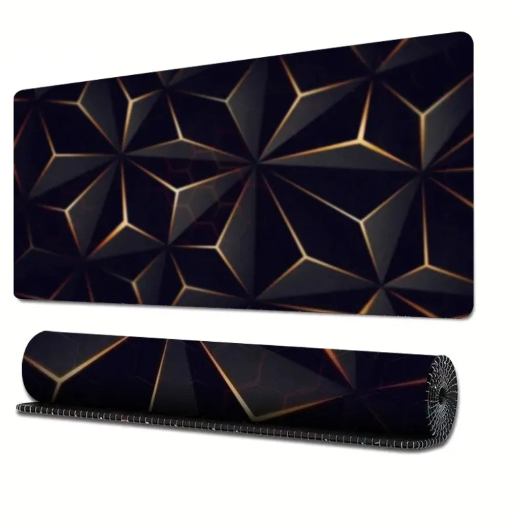 Extended Gaming Mouse Pad with Line Design