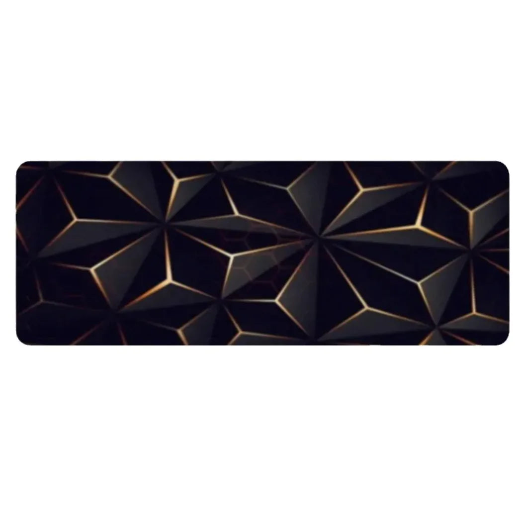 Extended Gaming Mouse Pad with Line Design